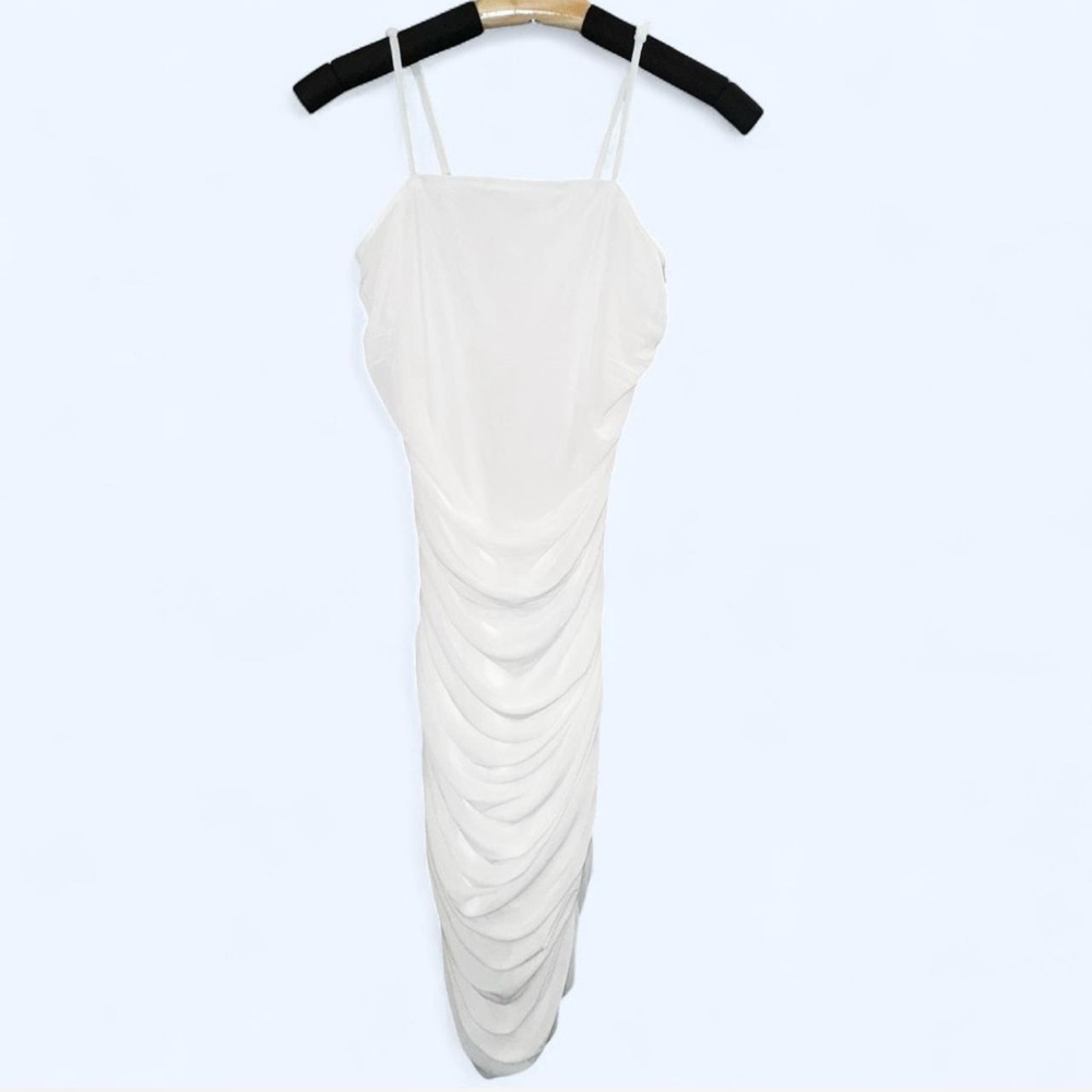 SHEIN White Slip Dress Spaghetti Strap Backless